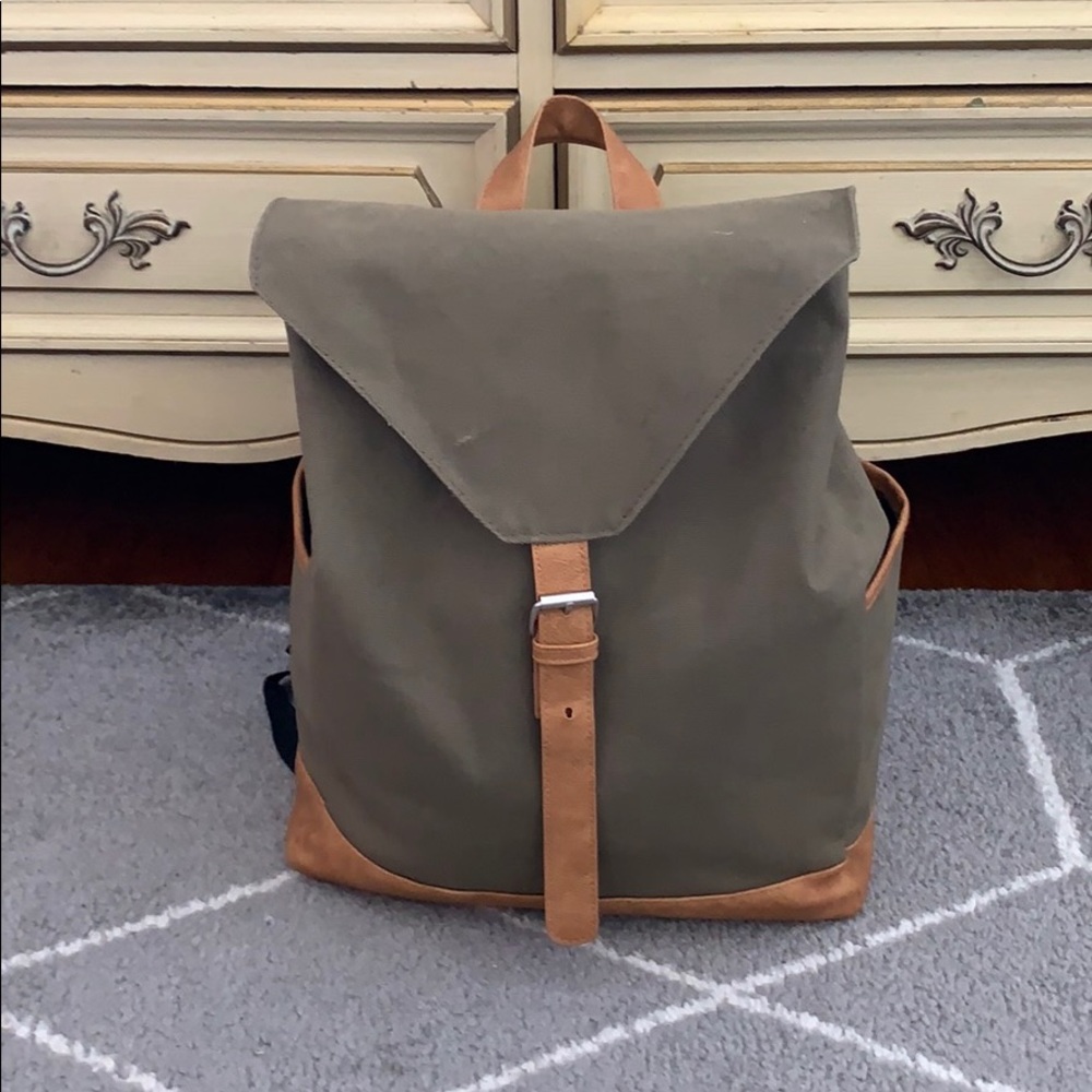 Olive green backpack